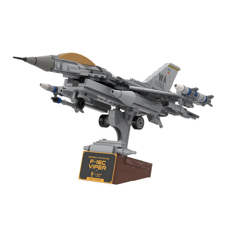 MOC - 224853 F - 16C Fighting Falcon, Nellis (1:58) Building Blocks - LesDiy - Building Blocks