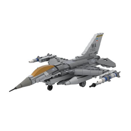 MOC - 224853 F - 16C Fighting Falcon, Nellis (1:58) Building Blocks - LesDiy - Building Blocks