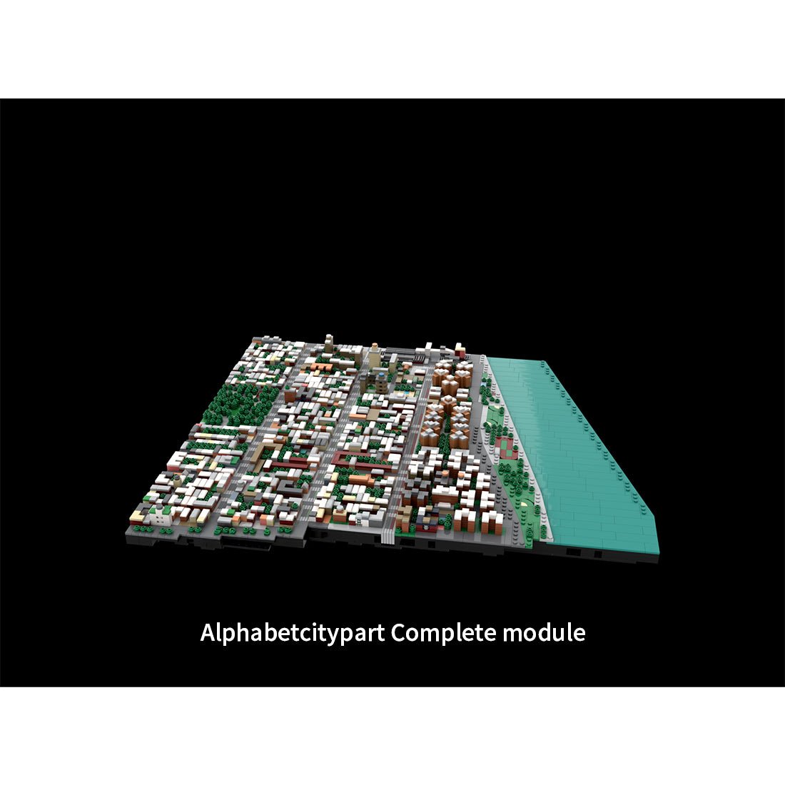 MOC - 225884 1/2000 Scale Lower Manhattan - Alphabetcity Module 1 Building Blocks - LesDiy - Building Blocks