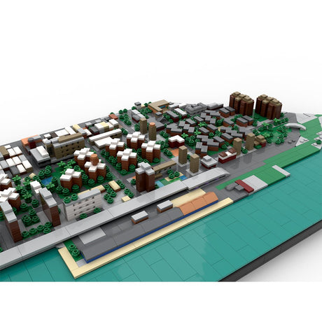 MOC - 225884 1/2000 Scale Lower Manhattan - Bridge Area Building Blocks - LesDiy - Building Blocks