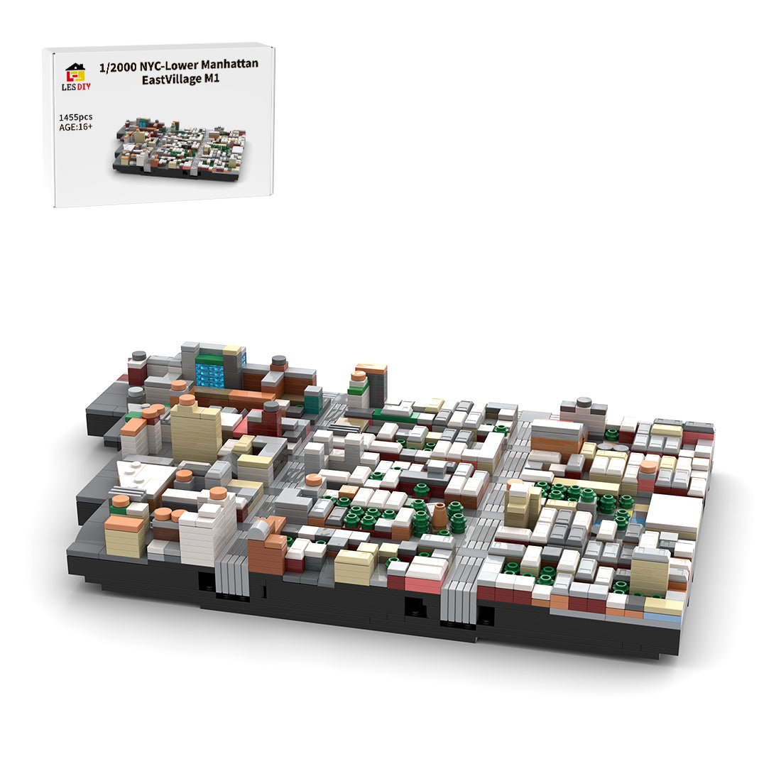 MOC - 225884 1/2000 Scale Lower Manhattan - EastVillage Module 1 Building Blocks - LesDiy - Building Blocks