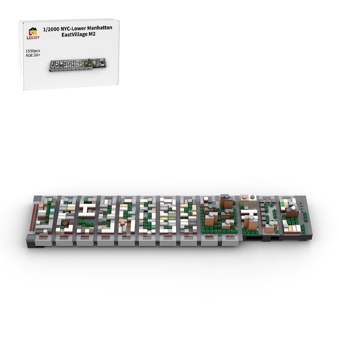 MOC - 225884 1/2000 Scale Lower Manhattan - EastVillage Module 2 Building Blocks - LesDiy - Building Blocks