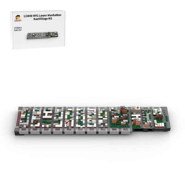 MOC - 225884 1/2000 Scale Lower Manhattan - EastVillage Module 2 Building Blocks - LesDiy - Building Blocks