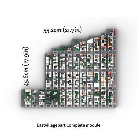 MOC - 225884 1/2000 Scale Lower Manhattan - EastVillage Module 2 Building Blocks - LesDiy - Building Blocks