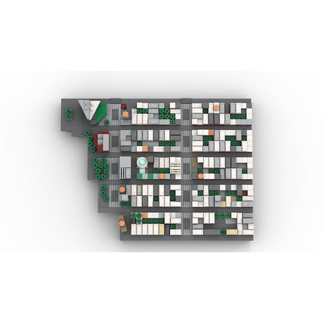 MOC - 225884 1/2000 Scale Lower Manhattan - EastVillage Module 3 Building Blocks - LesDiy - Building Blocks