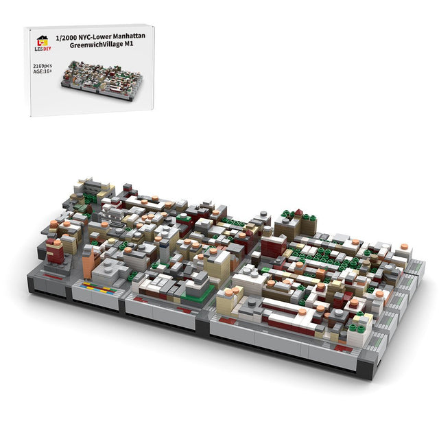 MOC - 225884 1/2000 Scale Lower Manhattan - GreenwichVillage Module 1 Building Blocks - LesDiy - Building Blocks