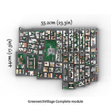 MOC - 225884 1/2000 Scale Lower Manhattan - GreenwichVillage Module 1 Building Blocks - LesDiy - Building Blocks