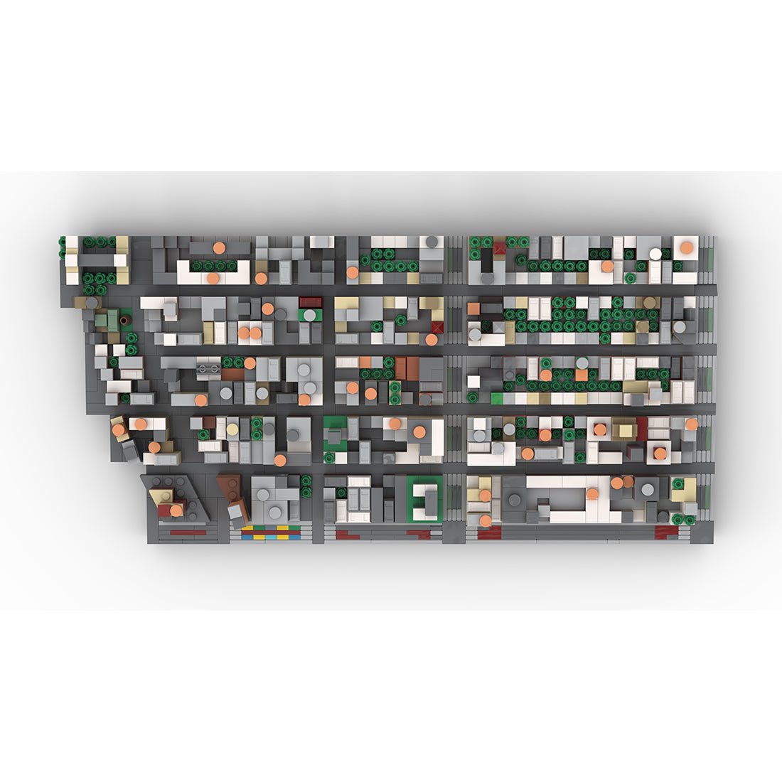 MOC - 225884 1/2000 Scale Lower Manhattan - GreenwichVillage Module 1 Building Blocks - LesDiy - Building Blocks