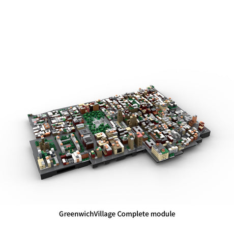 MOC - 225884 1/2000 Scale Lower Manhattan - GreenwichVillage Module 2 Building Blocks - LesDiy - Building Blocks