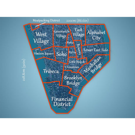 MOC - 225884 1/2000 Scale Lower Manhattan - HudsonSquare Modular Building Blocks - LesDiy - Building Blocks