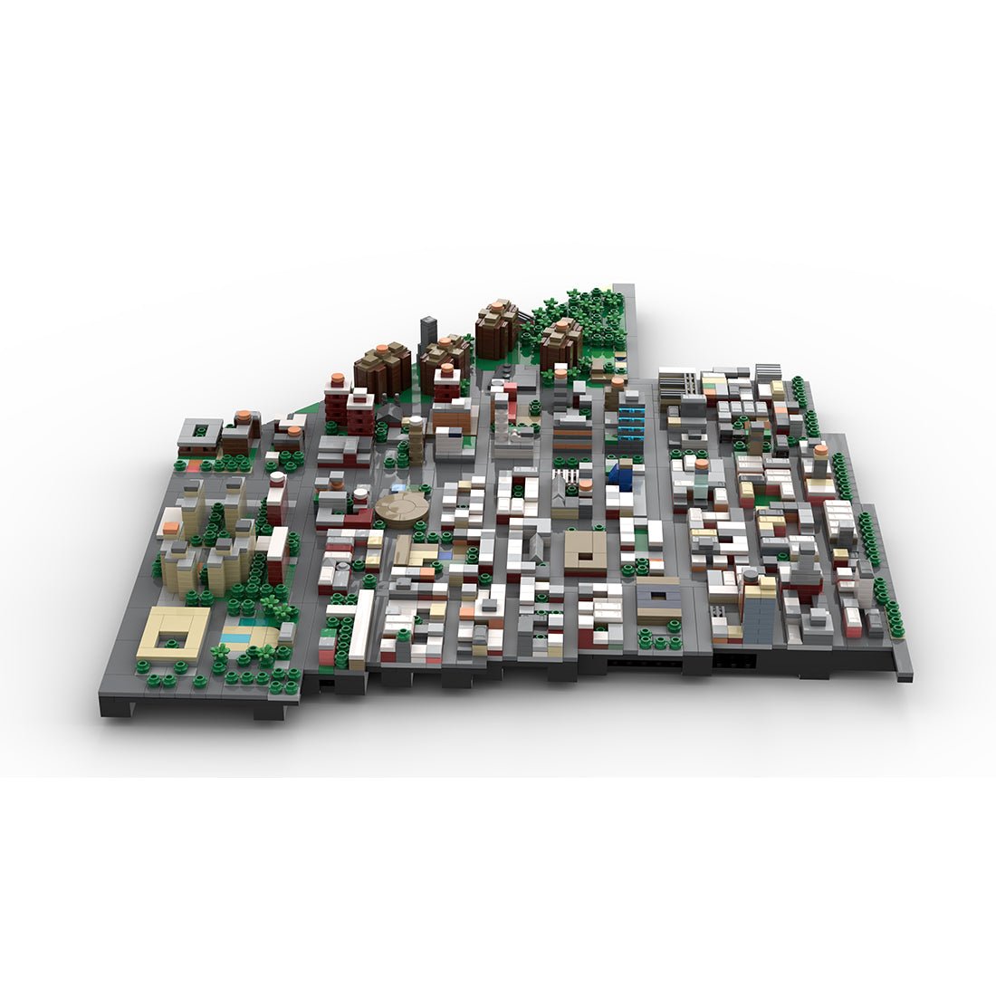 MOC - 225884 1/2000 Scale Lower Manhattan - LowerEastSide Module 1 Building Blocks - LesDiy - Building Blocks