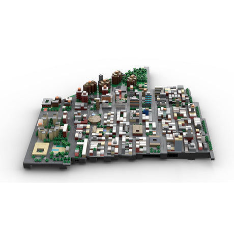 MOC - 225884 1/2000 Scale Lower Manhattan - LowerEastSide Module 1 Building Blocks - LesDiy - Building Blocks