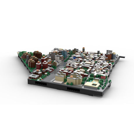 MOC - 225884 1/2000 Scale Lower Manhattan - LowerEastSide Module 1 Building Blocks - LesDiy - Building Blocks