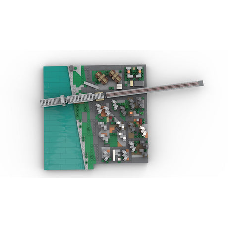 MOC - 225884 1/2000 Scale Lower Manhattan - LowerEastSide Module 2 Building Blocks - LesDiy - Building Blocks