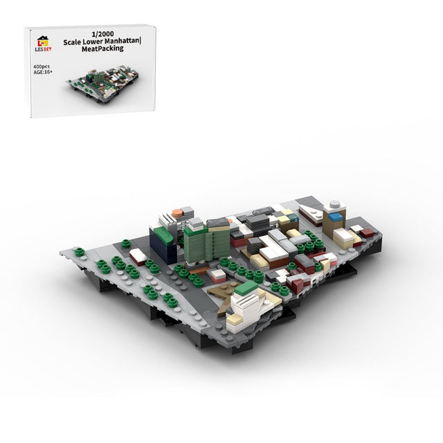 MOC - 225884 1/2000 Scale Lower Manhattan - MeatPacking Building Blocks - LesDiy - Building Blocks