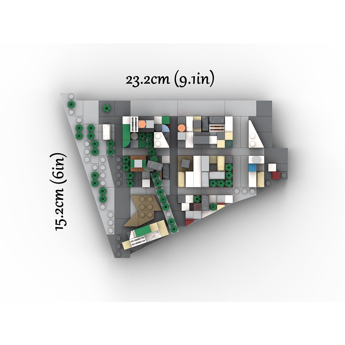 MOC - 225884 1/2000 Scale Lower Manhattan - MeatPacking Building Blocks - LesDiy - Building Blocks