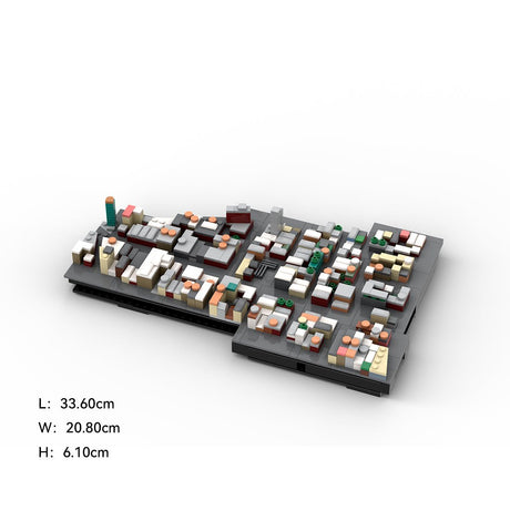 MOC - 225884 1/2000 Scale Lower Manhattan - North of Houston Building Blocks - LesDiy - Building Blocks
