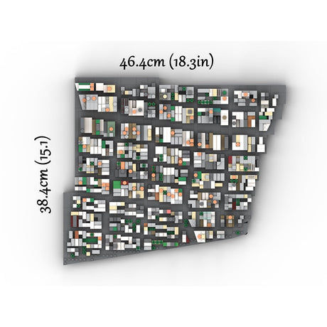 MOC - 225884 1/2000 Scale Lower Manhattan - South of Houston Building Blocks - LesDiy - Building Blocks