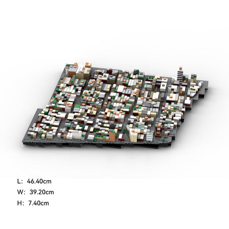 MOC - 225884 1/2000 Scale Lower Manhattan - South of Houston Building Blocks - LesDiy - Building Blocks