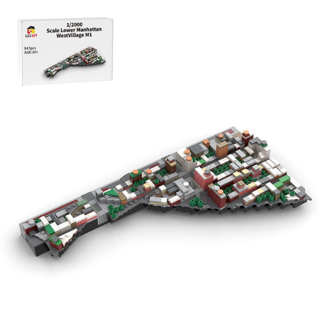 MOC - 225884 1/2000 Scale Lower Manhattan - WestVillage Module 1 Building Blocks - LesDiy - Building Blocks