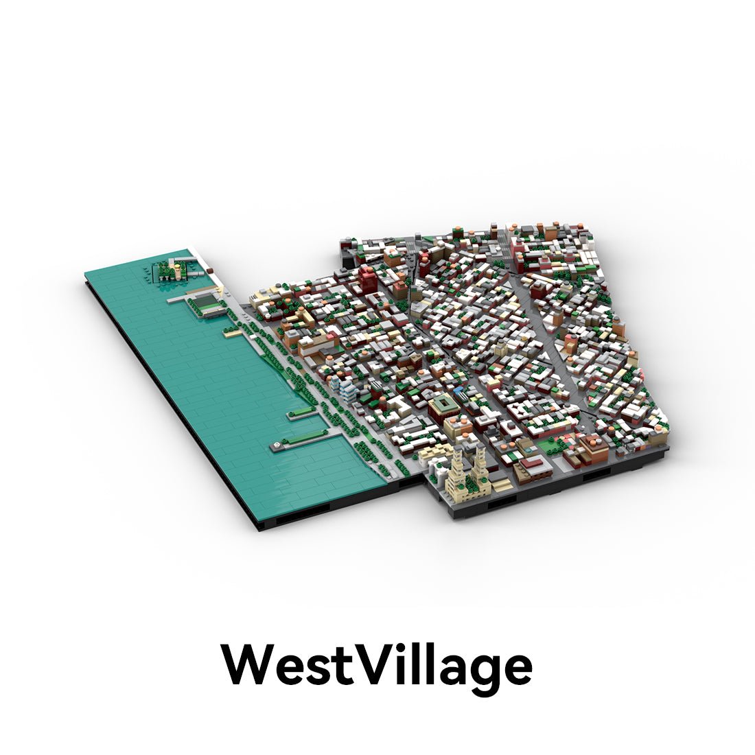 MOC - 225884 1/2000 Scale Lower Manhattan - WestVillage Module 1 Building Blocks - LesDiy - Building Blocks