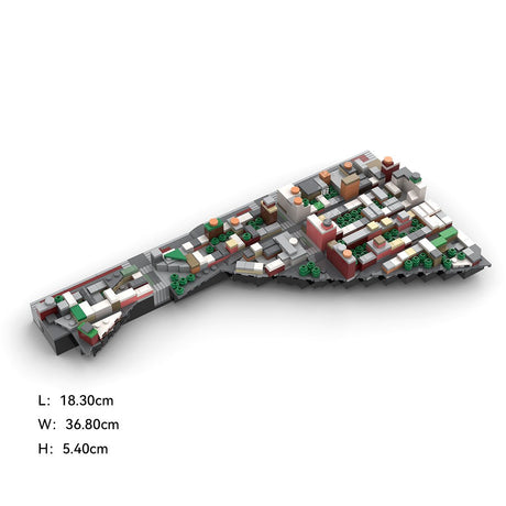 MOC - 225884 1/2000 Scale Lower Manhattan - WestVillage Module 1 Building Blocks - LesDiy - Building Blocks