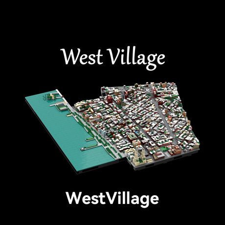 MOC - 225884 1/2000 Scale Lower Manhattan - WestVillage Module 1 Building Blocks - LesDiy - Building Blocks