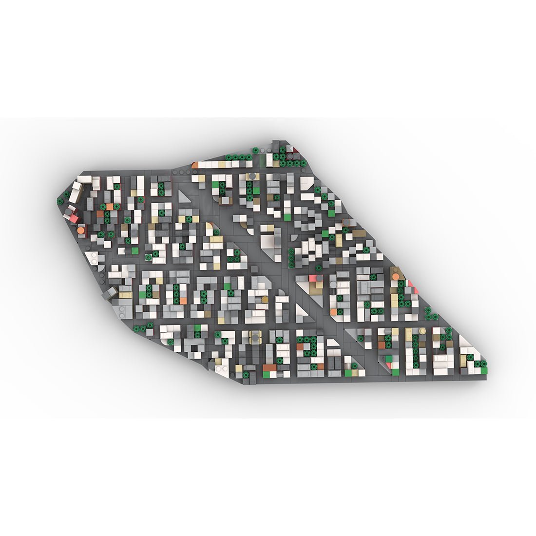 MOC - 225884 1/2000 Scale Lower Manhattan - WestVillage Module 2 Building Blocks - LesDiy - Building Blocks