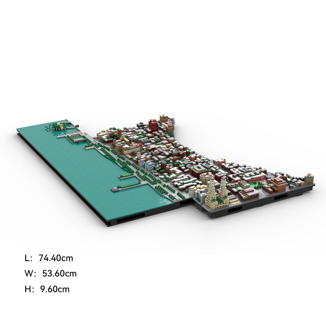 MOC - 225884 1/2000 Scale Lower Manhattan - WestVillage Module 3 Building Blocks - LesDiy - Building Blocks