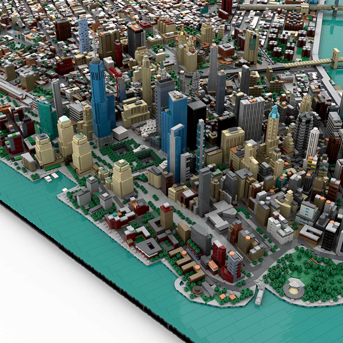 MOC - 225884 Lower Manhattan - New York City Building Blocks - LesDiy - Building Blocks