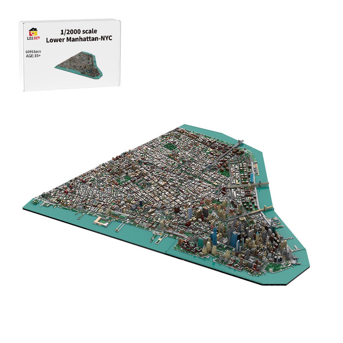 MOC-225884 Lower Manhattan - New York City Building Blocks| LesDiy