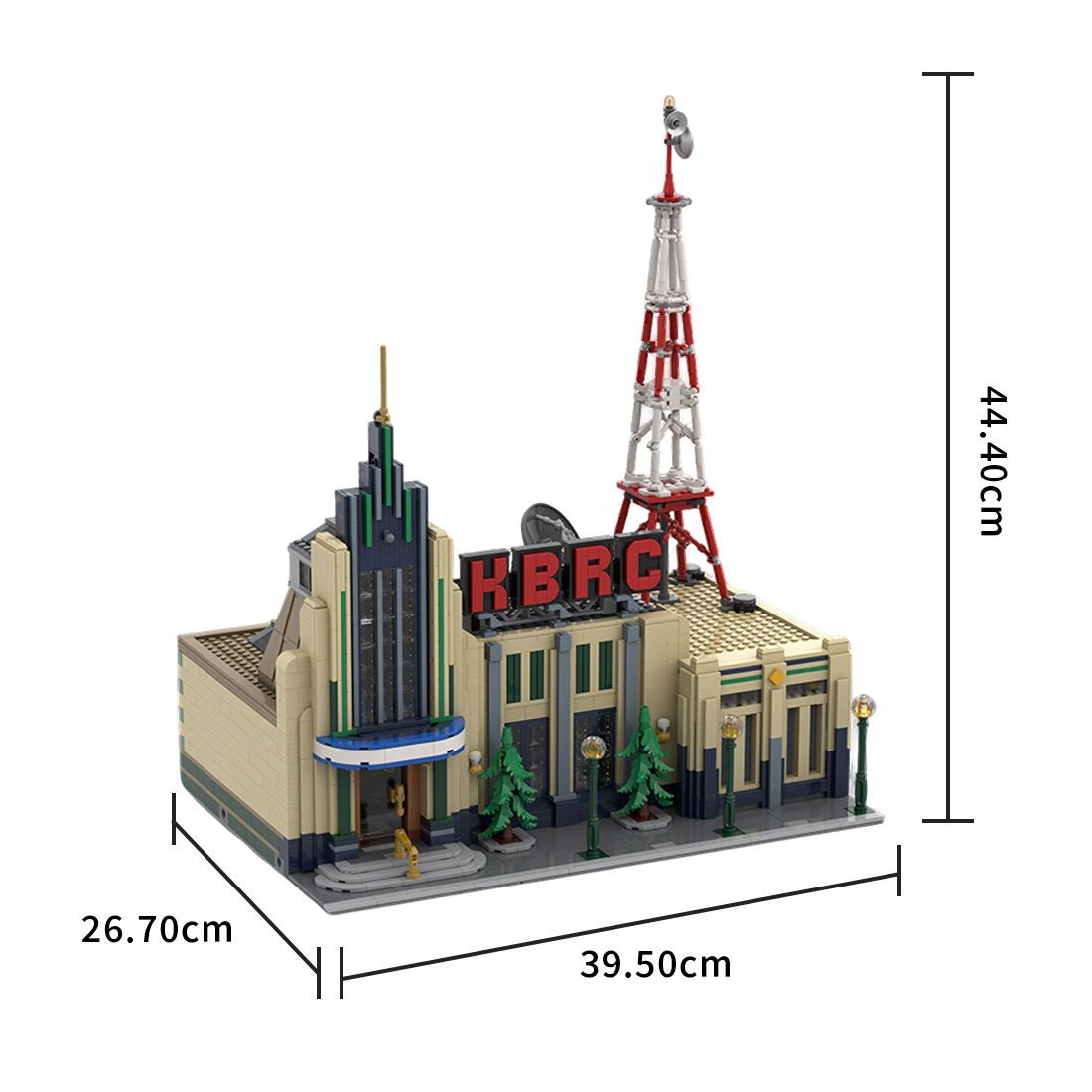 MOC-226314 Brick FM Radio Station Building Blocks-LesDiy-MOC-