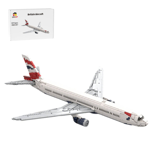 MOC - 227119 British Airways 777 - 300er Building Blocks - LesDiy - 