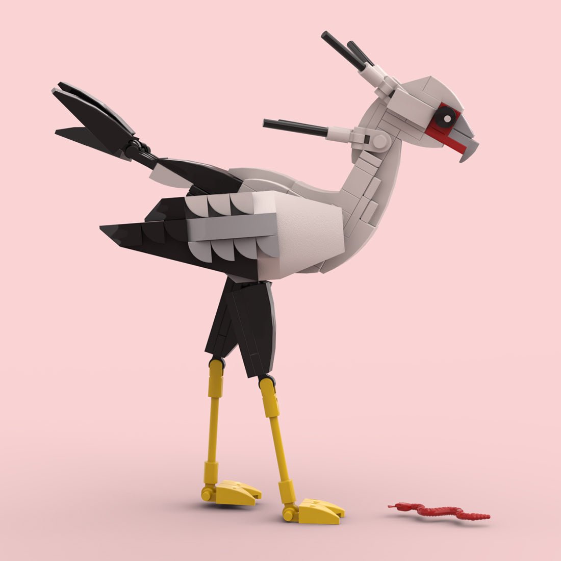 MOC - 227312 African Savanna Crested Bird Building Blocks - LesDiy - Building Blocks