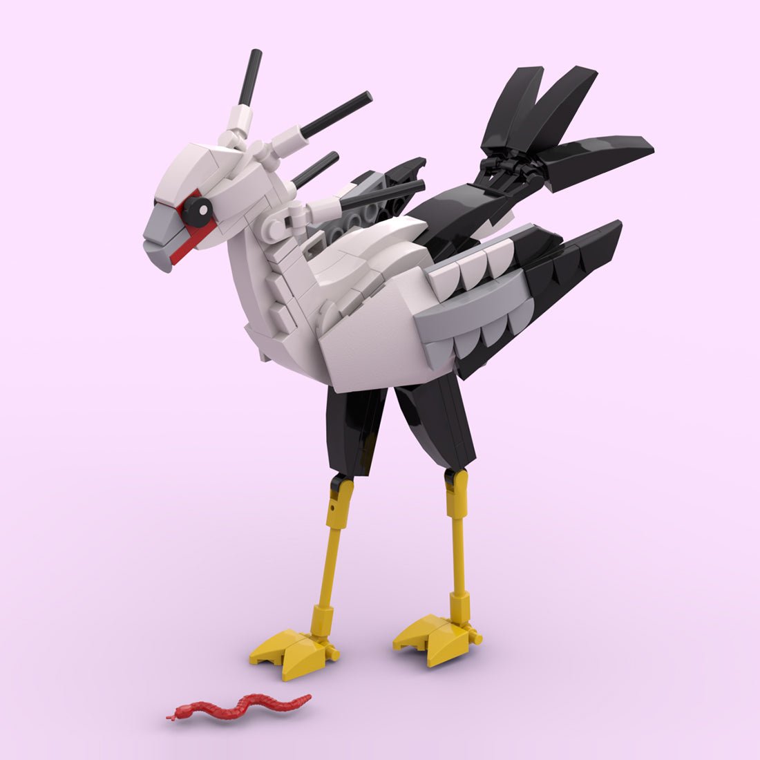 MOC - 227312 African Savanna Crested Bird Building Blocks - LesDiy - Building Blocks