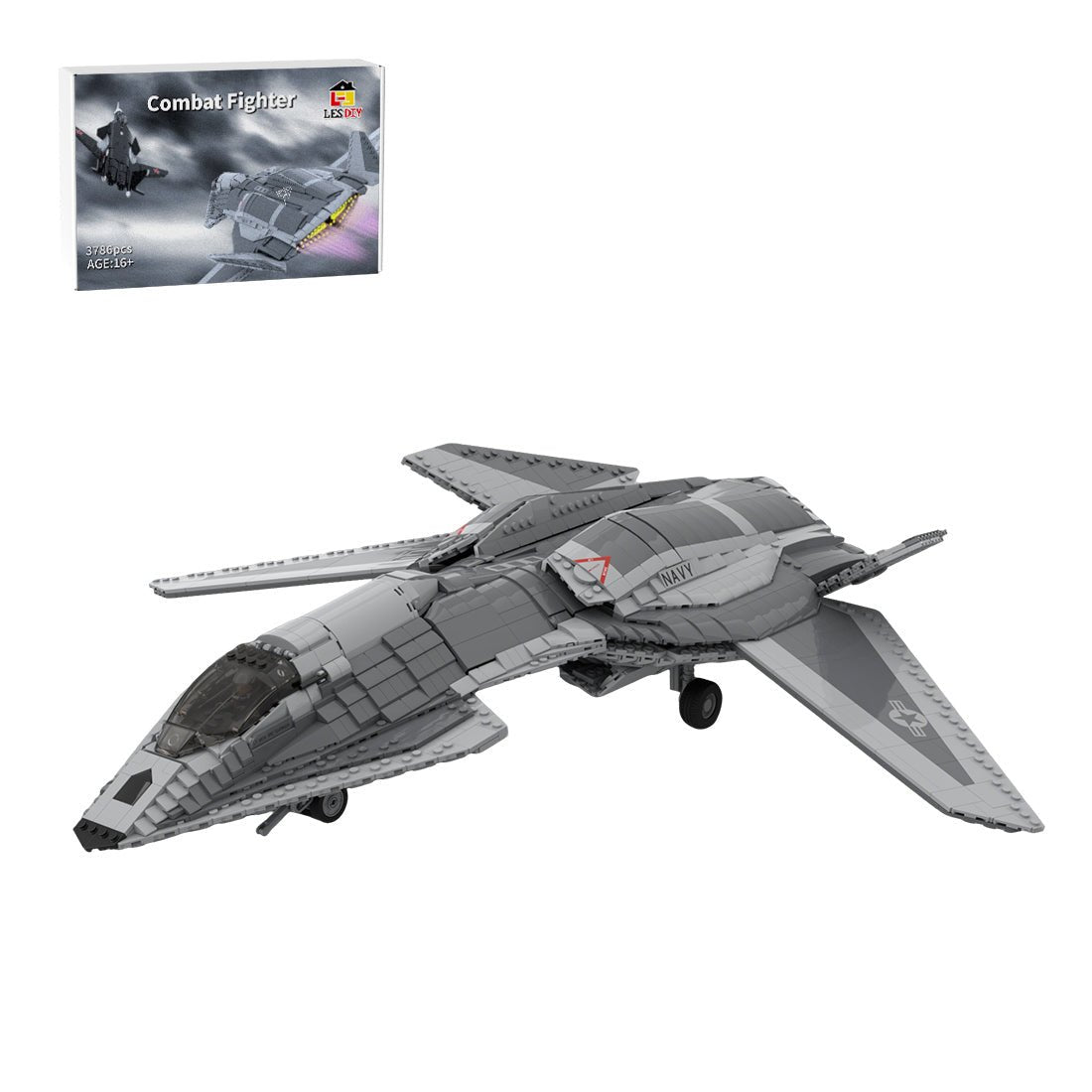 MOC-228357 1:35 Scale F/A-37 Talon Building Blocks | LesDiy