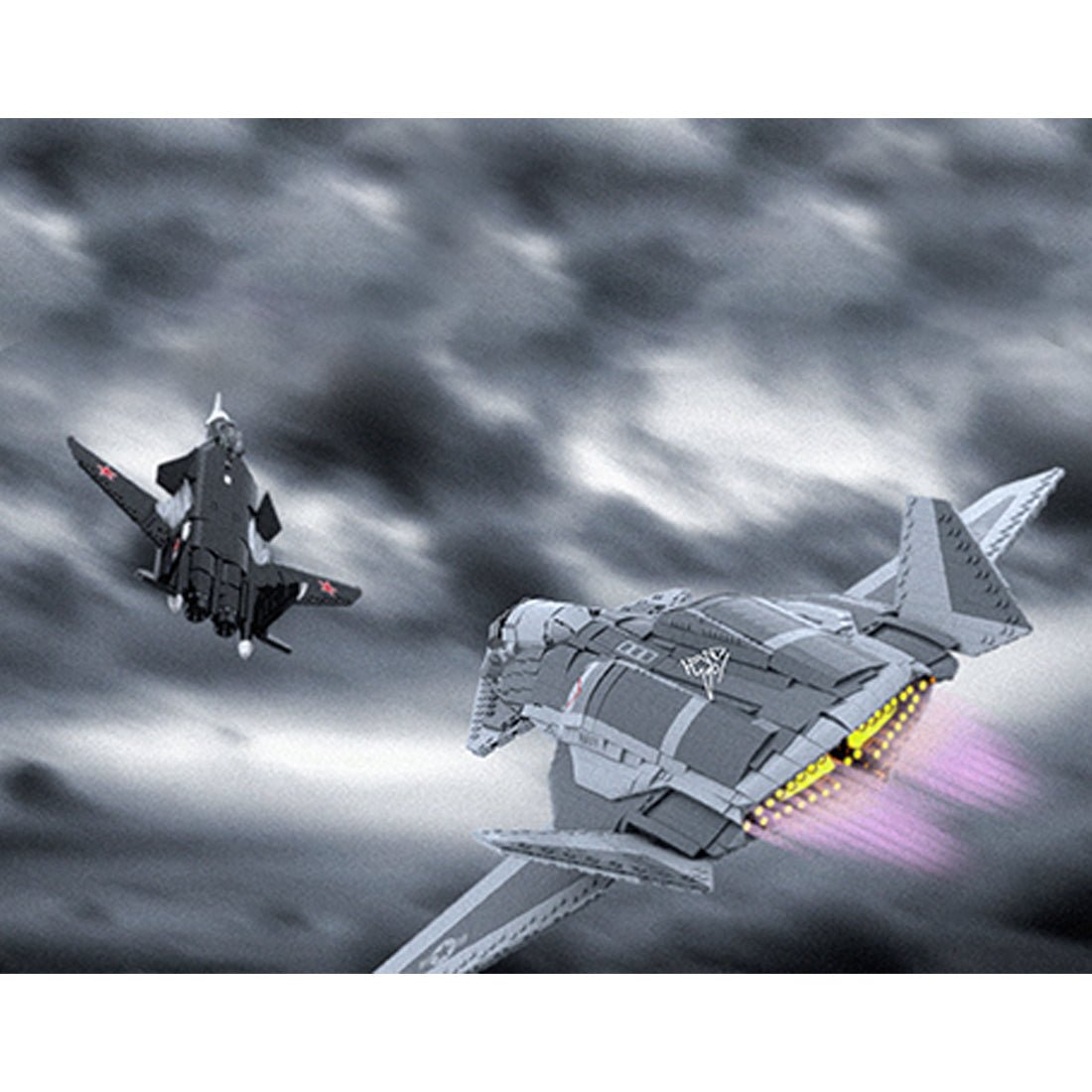MOC-228357 1:35 Scale F/A-37 Talon Building Blocks | LesDiy