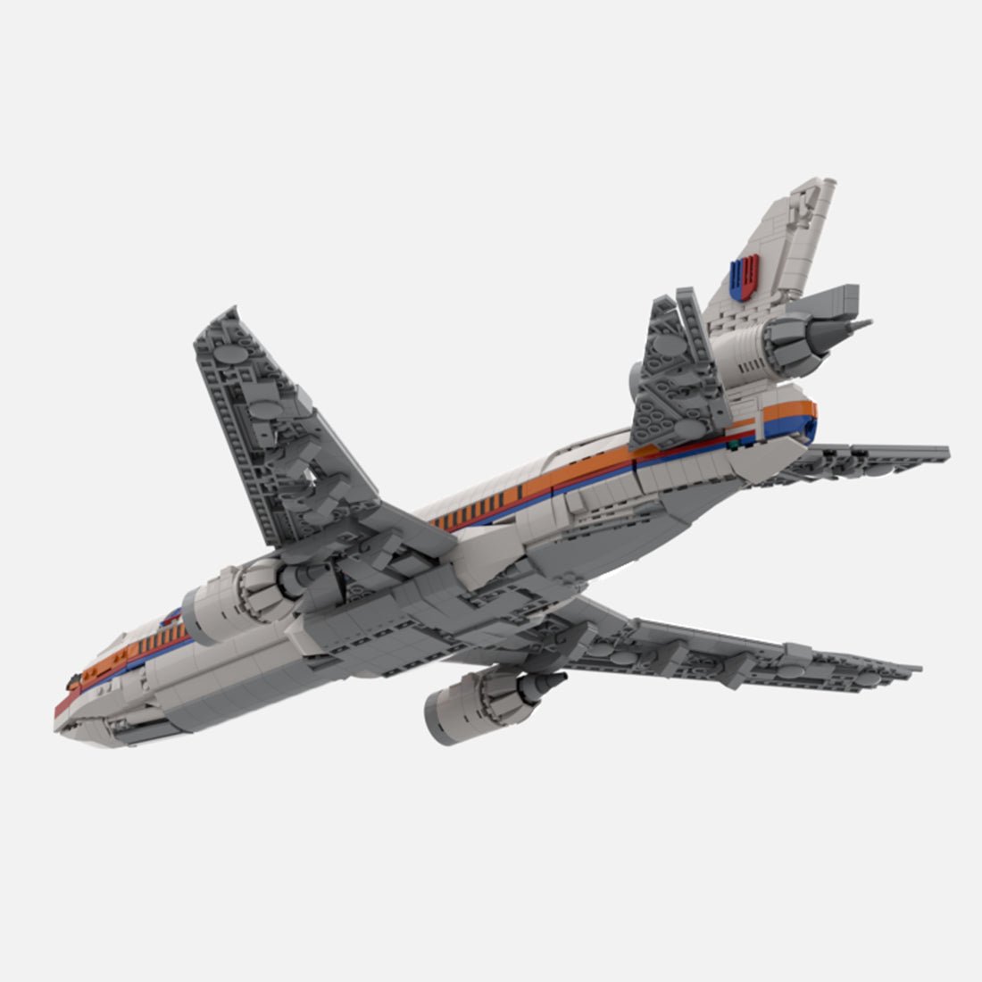 MOC-228395 DC-10 United Airlines Building Blocks | LesDiy
