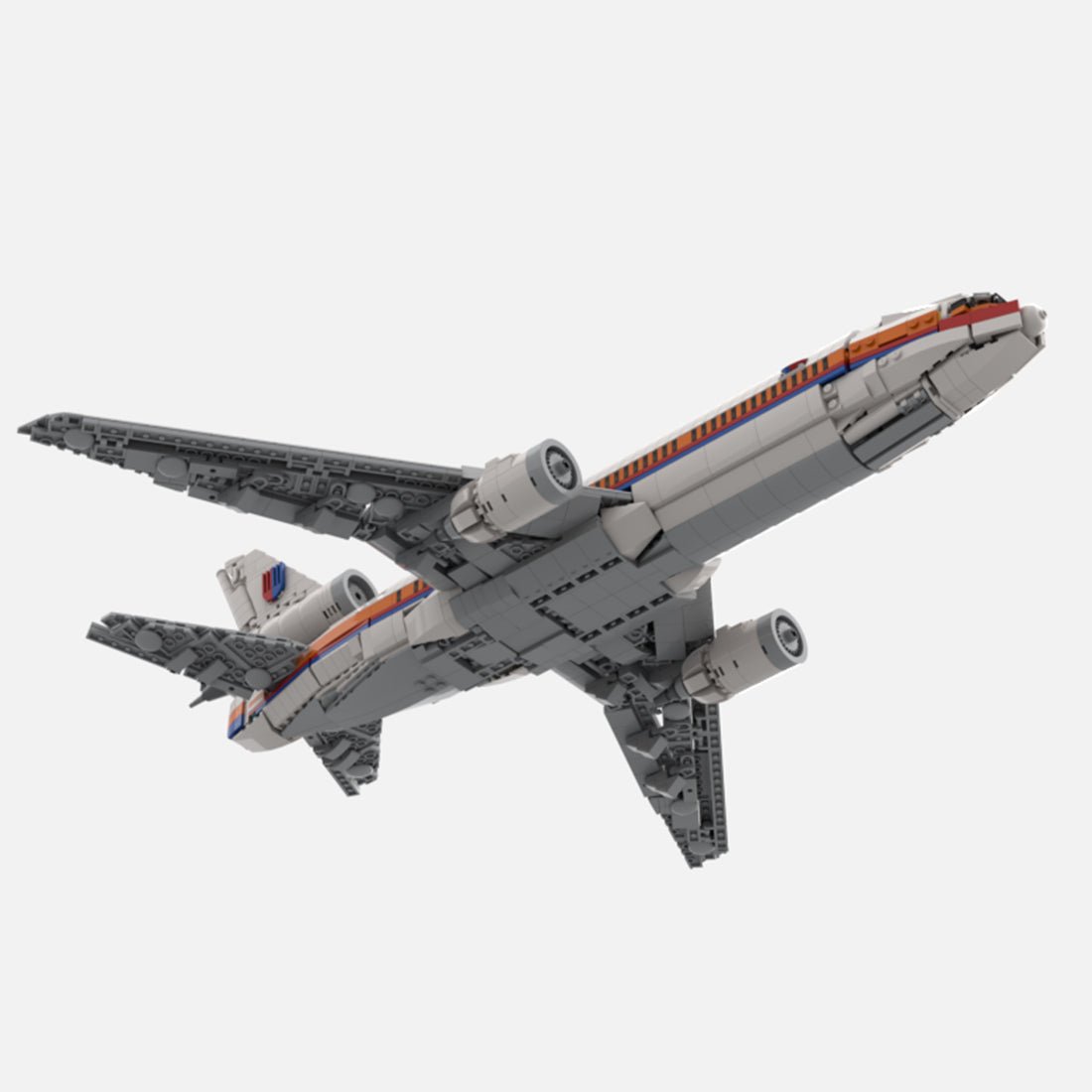 MOC-228395 DC-10 United Airlines Building Blocks | LesDiy