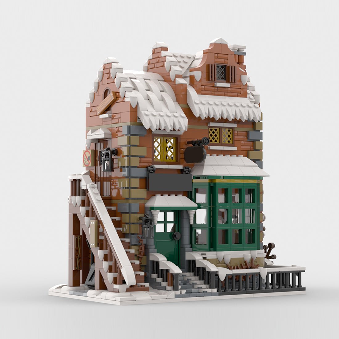 MOC - 228435 Winter Village - Scrooge & Marley Building Blocks - LesDiy - Building Blocks