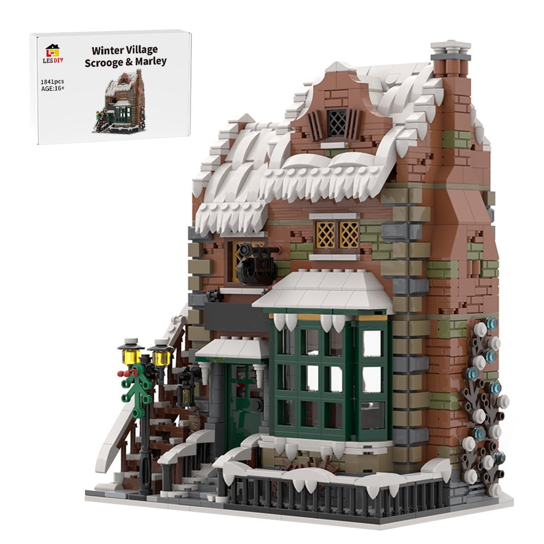 MOC - 228435 Winter Village - Scrooge & Marley Building Blocks - LesDiy - Building Blocks