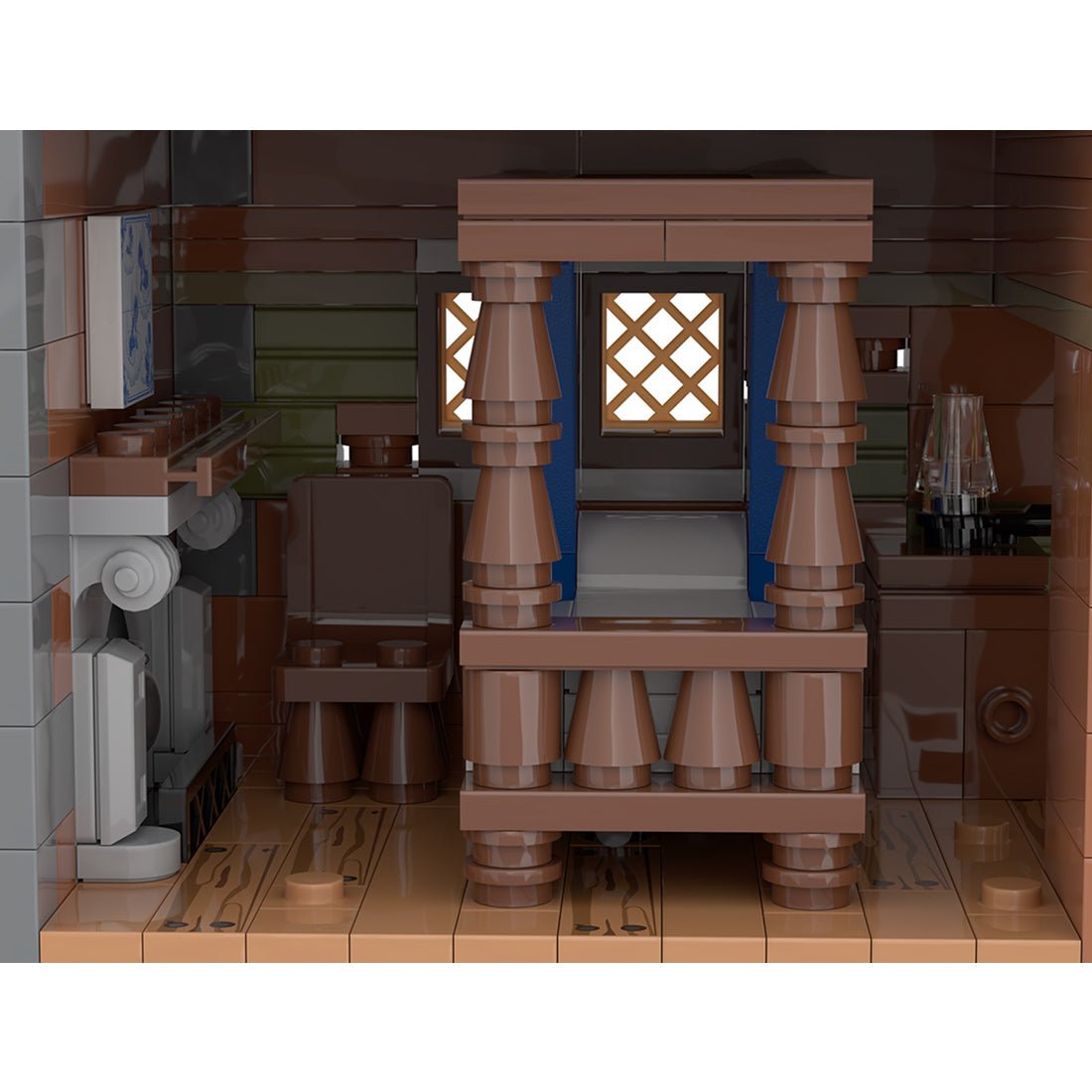 MOC - 228435 Winter Village - Scrooge & Marley Building Blocks - LesDiy - Building Blocks