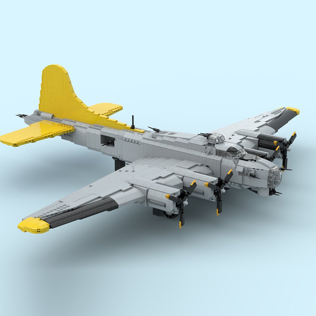 MOC - 228864 Boeing B - 17 Flying Fortress Building Blocks - LesDiy - Building Blocks