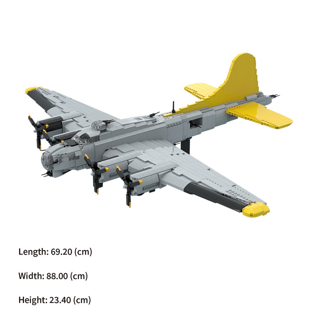 MOC - 228864 Boeing B - 17 Flying Fortress Building Blocks - LesDiy - Building Blocks
