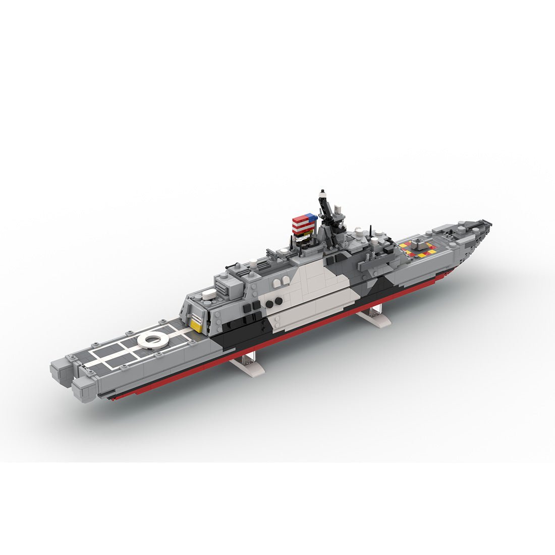 MOC-229007 USS Freedom (LCS-1) Camouflage Building Blocks-LesDiy-MOC-