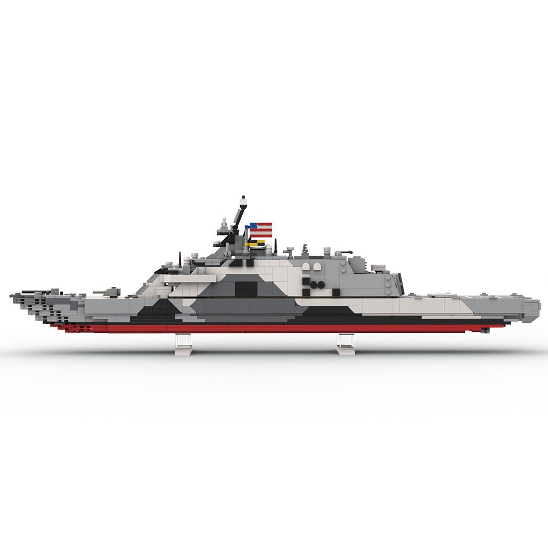 MOC-229007 USS Freedom (LCS-1) Camouflage Building Blocks-LesDiy-MOC-
