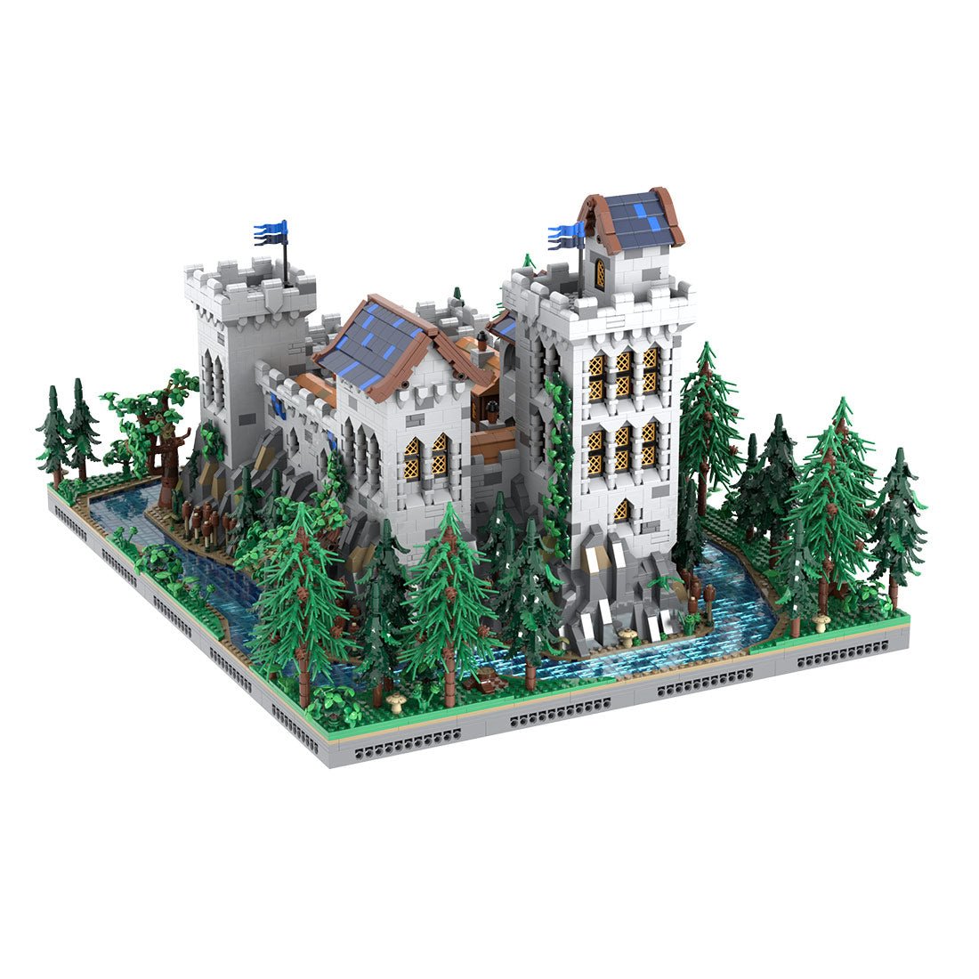 MOC-229261 Black Falcon’s Castle Building Blocks-LesDiy-Building Blocks-
