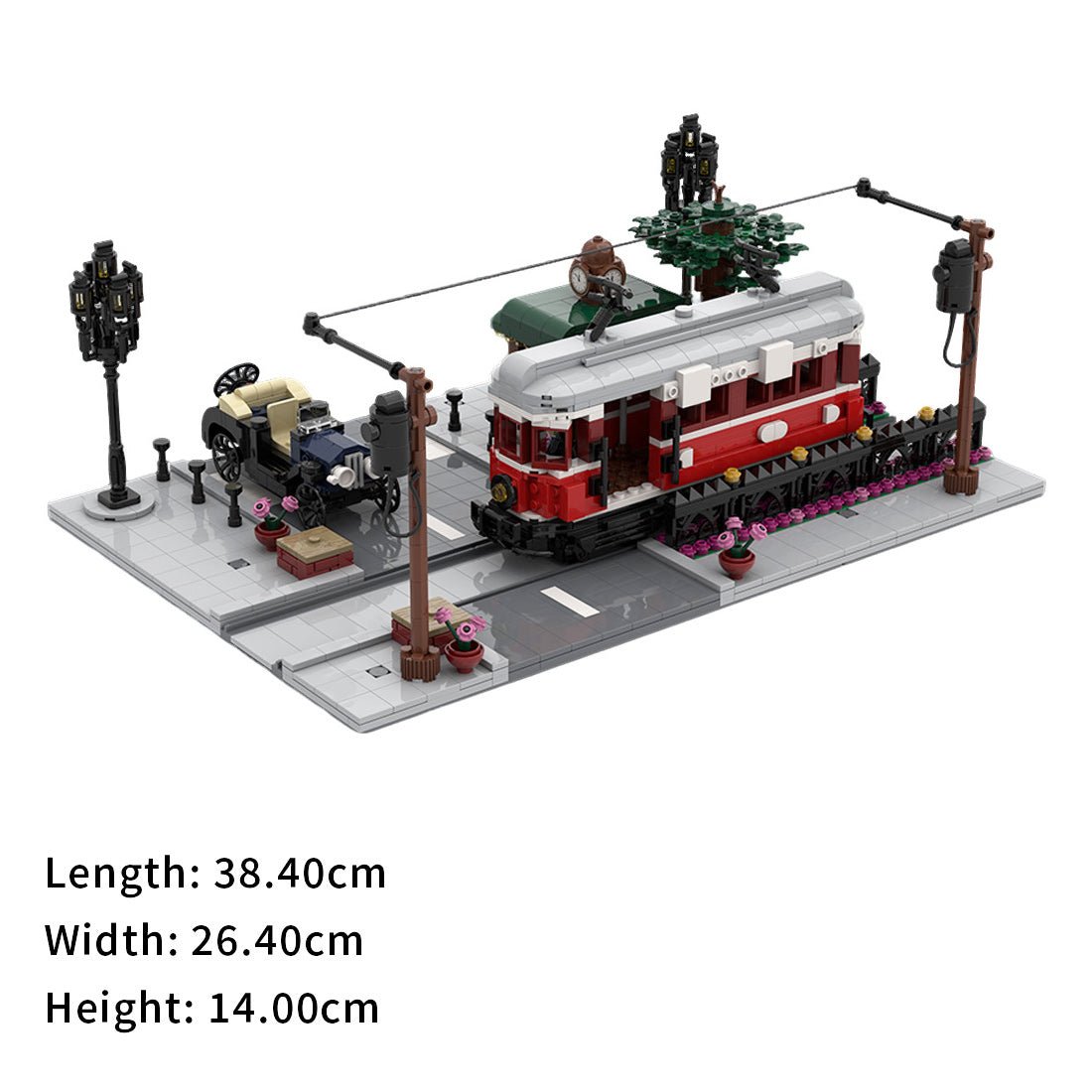 MOC-229331 Trolley Crossing building Blocks | LesDiy
