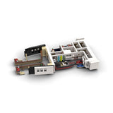 MOC - 230069 1/38 Scale Ultra MEGA Yacht - Part 1 Module 3 Deck 1 Bow Building Blocks - LesDiy - Building Blocks