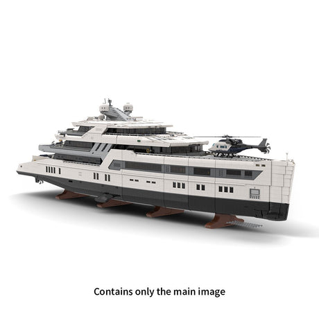MOC - 230069 1/38 Scale Ultra MEGA Yacht - Part 3 Module 10 Deck 2 Stern 1 Building Blocks - LesDiy - Building Blocks